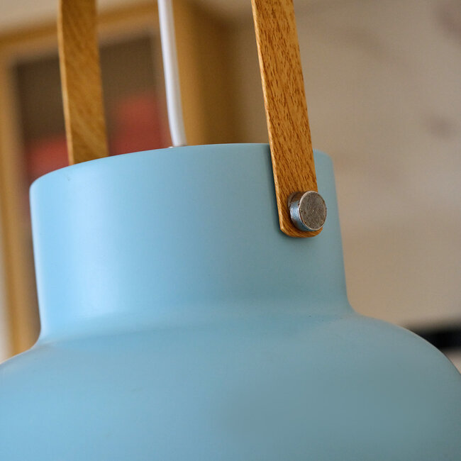 Suspension industrielle bleue - Modra