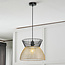 Lampe suspendue moderne noire avec or - Netti