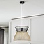 Lampe suspendue moderne noire avec or - Netti