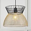 Lampe suspendue moderne noire avec or - Netti