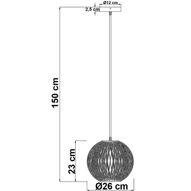 Suspension Boho en bois - Madera