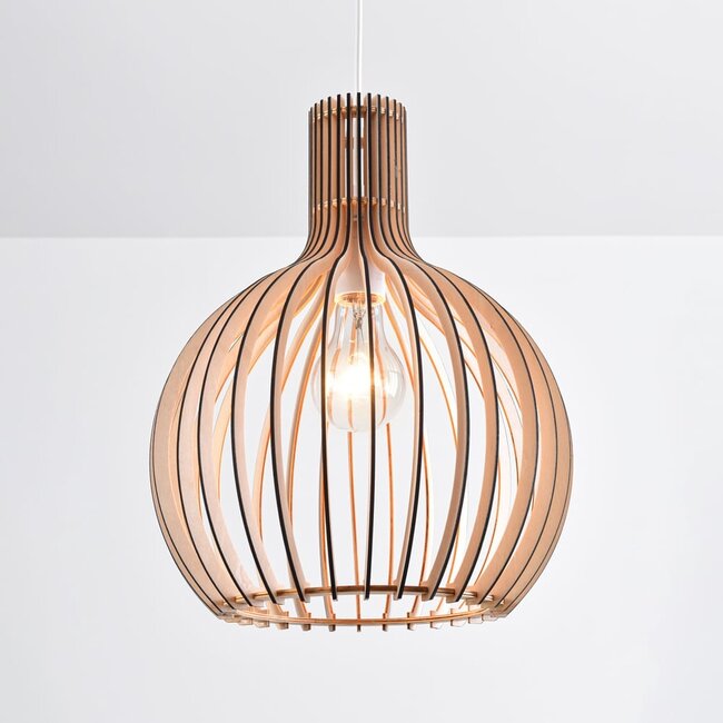 Suspension boho en bois Legno - ronde