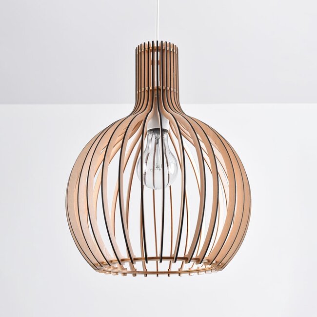 Suspension boho en bois Legno - ronde
