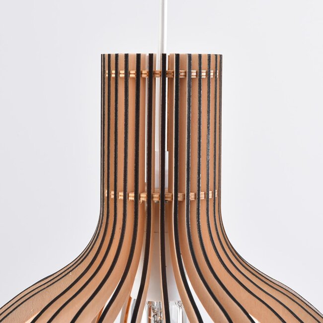 Suspension boho en bois Legno - ronde