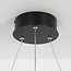 Suspension design Cercle en noir à anneaux LED dimmables