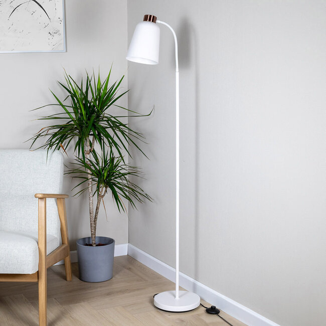 Lampadaire rétro blanc - Arch