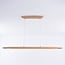 Suspension en bois Liora à intensité variable - allongée avec LED intégrée
