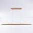 Suspension en bois Liora à intensité variable - allongée avec LED intégrée