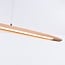 Suspension en bois Liora à intensité variable - allongée avec LED intégrée