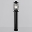 Lampe d'extérieur sur pied Lucia en acier inoxydable noir - 60 cm