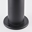 Lampe d'extérieur sur pied Lucia en acier inoxydable noir - 60 cm