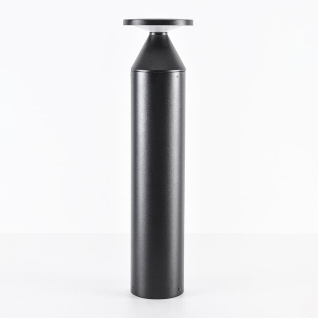 Lampe d'extérieur sur pied Ailo noire à LED intégrée - 50 cm