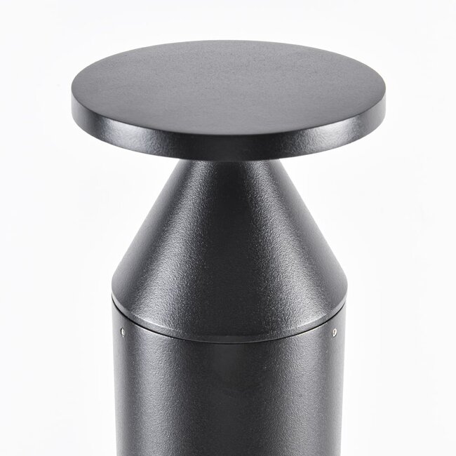 Lampe d'extérieur sur pied Ailo noire à LED intégrée - 50 cm