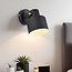Applique inclinable Alfie en noir