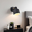 Applique inclinable Alfie en noir