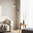 Lampadaire William 2 lumières en gris à spots inclinables