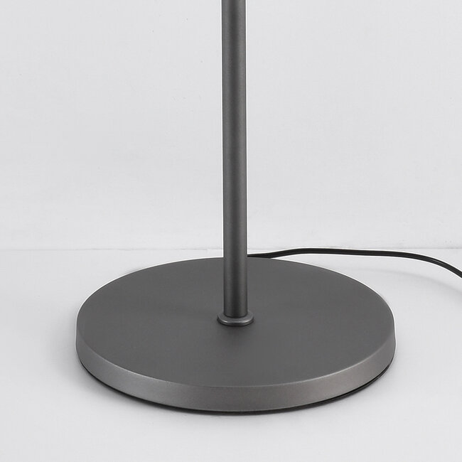 Lampadaire 2 lumières gris avec spots inclinables - William