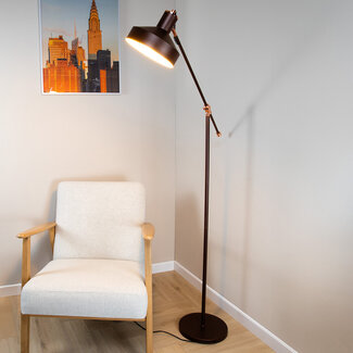 Lampadaire inclinable - Tom - marron café