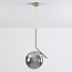 Suspension Roy - verre fumé effet miroir, doré