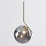 Suspension Roy - verre fumé effet miroir, doré