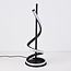 Lampe de table noire moderne en spirale Caz
