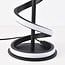Lampe à poser Caz avec armature torsadée noire et LED intégrée