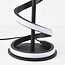 Lampe de table noire moderne en spirale Caz