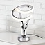 Lampe de table design dimmable Silke en chrome