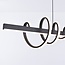 Suspension design Merle à intensité variable - gris foncé avec LED intégrée