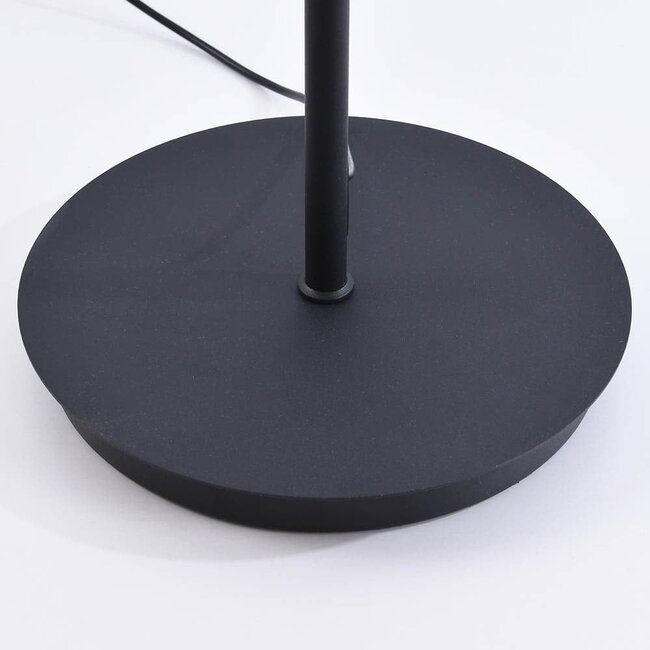 Lampadaire 3 étages gradable et verre fumé - Noelle