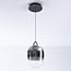 Suspension Melody en verre fumé à dégradé de couleur et LED dimmables à 3 niveaux