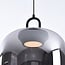 Suspension Melody en verre fumé à dégradé de couleur et LED dimmables à 3 niveaux
