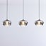 Suspension Vive en verre fumé et LED dimmables à 3 niveaux