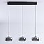 Suspension Vive en verre fumé et LED dimmables à 3 niveaux