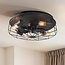 Ventilateur de plafond industriel Fistik - noir avec fonction été/hiver