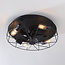 Ventilateur de plafond industriel noir - Fistik