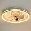 Ventilateur de plafond Ikaros - blanc avec fonction été/hiver et LED