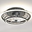 Ventilateur de plafond Lilu - noir avec LED intégrée et télécommande