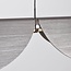 Suspension design Mirai à intensité variable - gris brossé avec LED intégrée