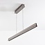 Suspension Miyo à intensité variable - gris brossé avec LED intégrée
