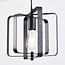 Suspension industrielle Maiko 3 lumières - cadre noir ouvert