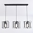 Lampe suspendue industrielle, 3 lumières - Maiko