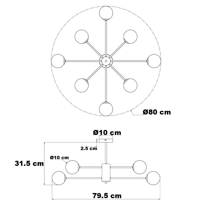 Suspension design avec verre laiteux - Idaho