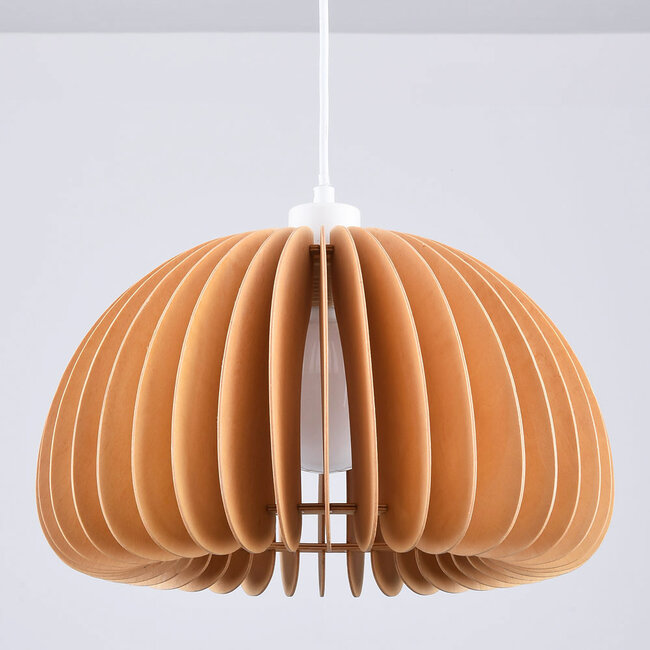 Suspension ronde en bois - Ikoma