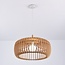 Suspension moderne en bois Itami - abat-jour à barreaux