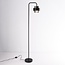 Lampadaire noir avec verre fumé - Fyke