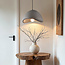 Suspension Wabi Sabi Cemento gris effet pierre - 38 cm