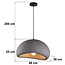 Suspension Wabi Sabi Urban Stone à motif pierre gris - 48 x 38 cm