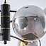 Lampe pendante Murano en verre fumé, 6 lumières
