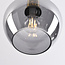 Suspension Ischa en verre fumé en forme de pomme - doré